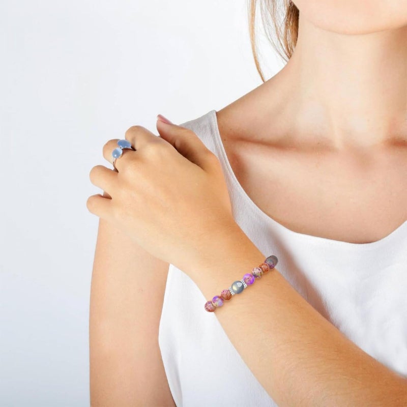 Sereney Valentines Day Gifts for Grandma Mom Bonus Mom, Grandma Bracelet as Grandmother Valentine Gifts, Bonus Mother Tree of Life Bracelet as Birthday Gift,Sister Bracelets for Women as Sister Gift - Image 2